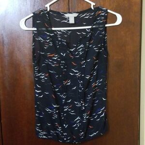 Banana Republic Sheer Sleeveless Blouse